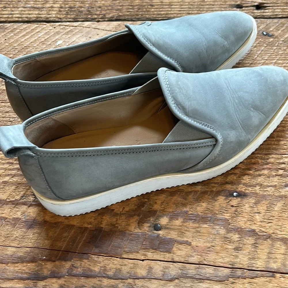 Everlane suede slip on shoe